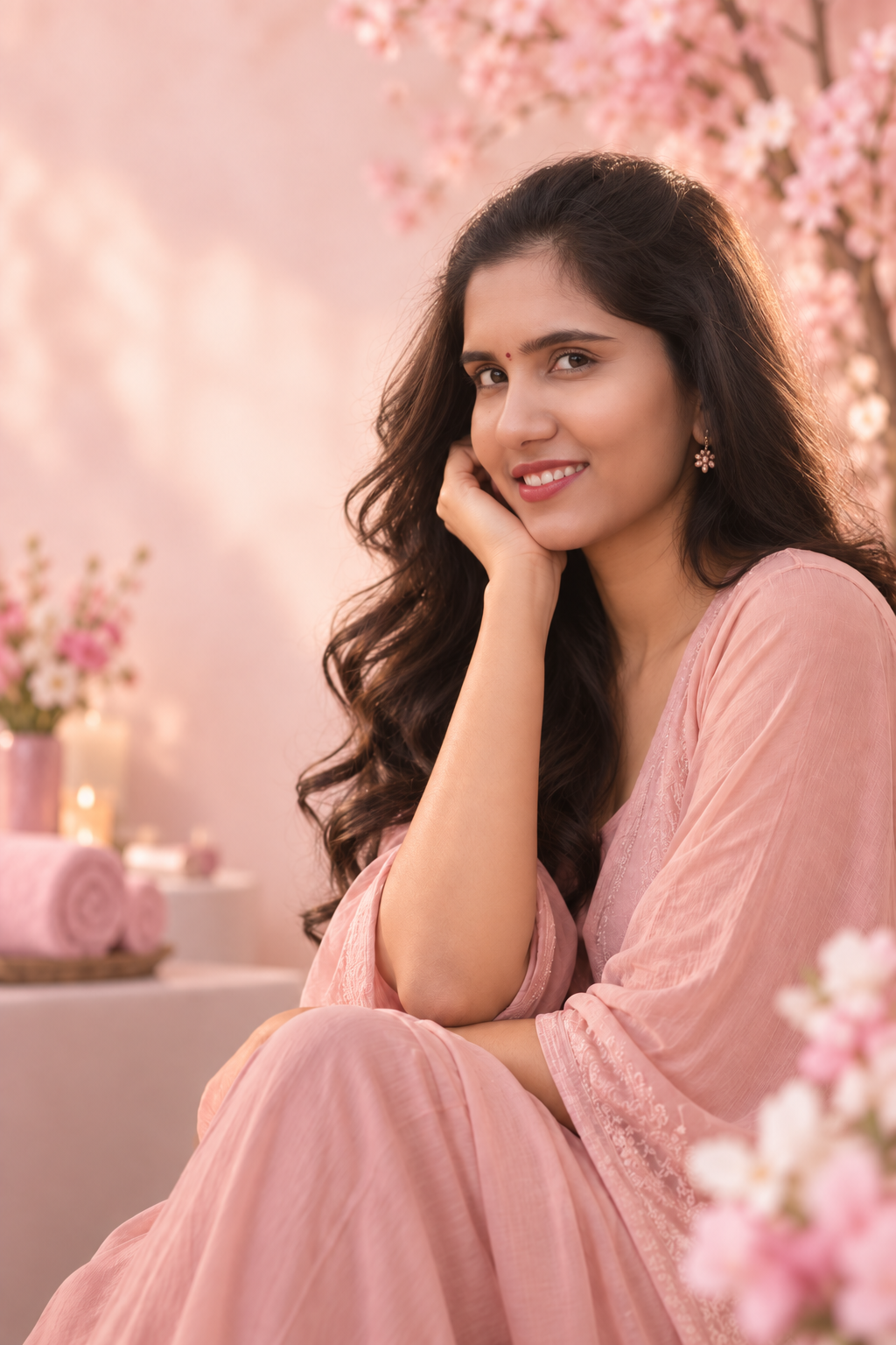 A peaceful self-care moment at Aswini Glam Hub